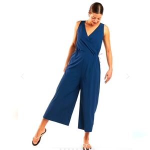 Title Nine Womens M Round Trip Sleeveless Jumpsuit in Midnight Blue